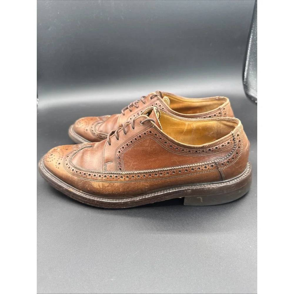 FLORSHEIM Imperial Quality Leather Wingtip Oxford Dress Shoes Men's Size 7.5D